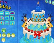 Queen Elsa cake decor ingyen játék