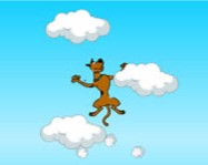 Scooby Doo jumping clouds online internetes játék